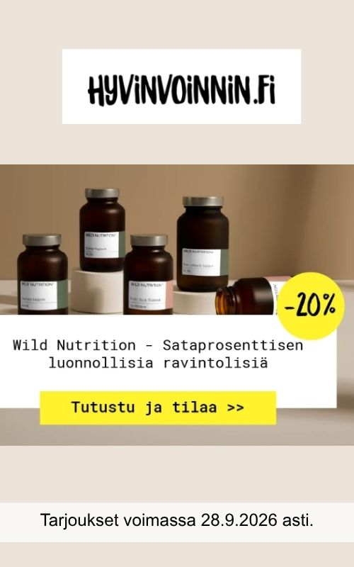 Hyvinvoinnin Wild Nutrition tarjous