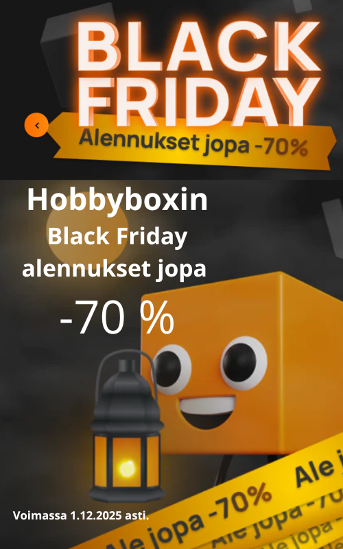 Hobbyboxin Black Friday tarjoukset jopa -70 %