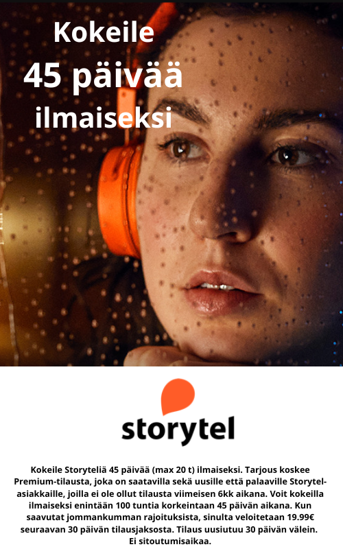 Storytel tarjous 45 päivää ilmaiseksi