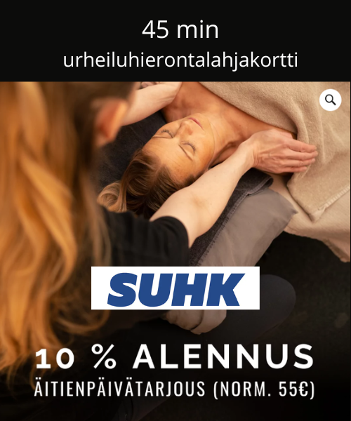 SUHK hierontalahjakortti äitienpäivään